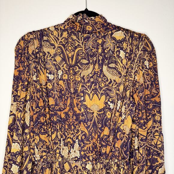 Ulla Johnson Wilhemina Printed Long Sleeve Mini Dress Small - Picture 8 of 13